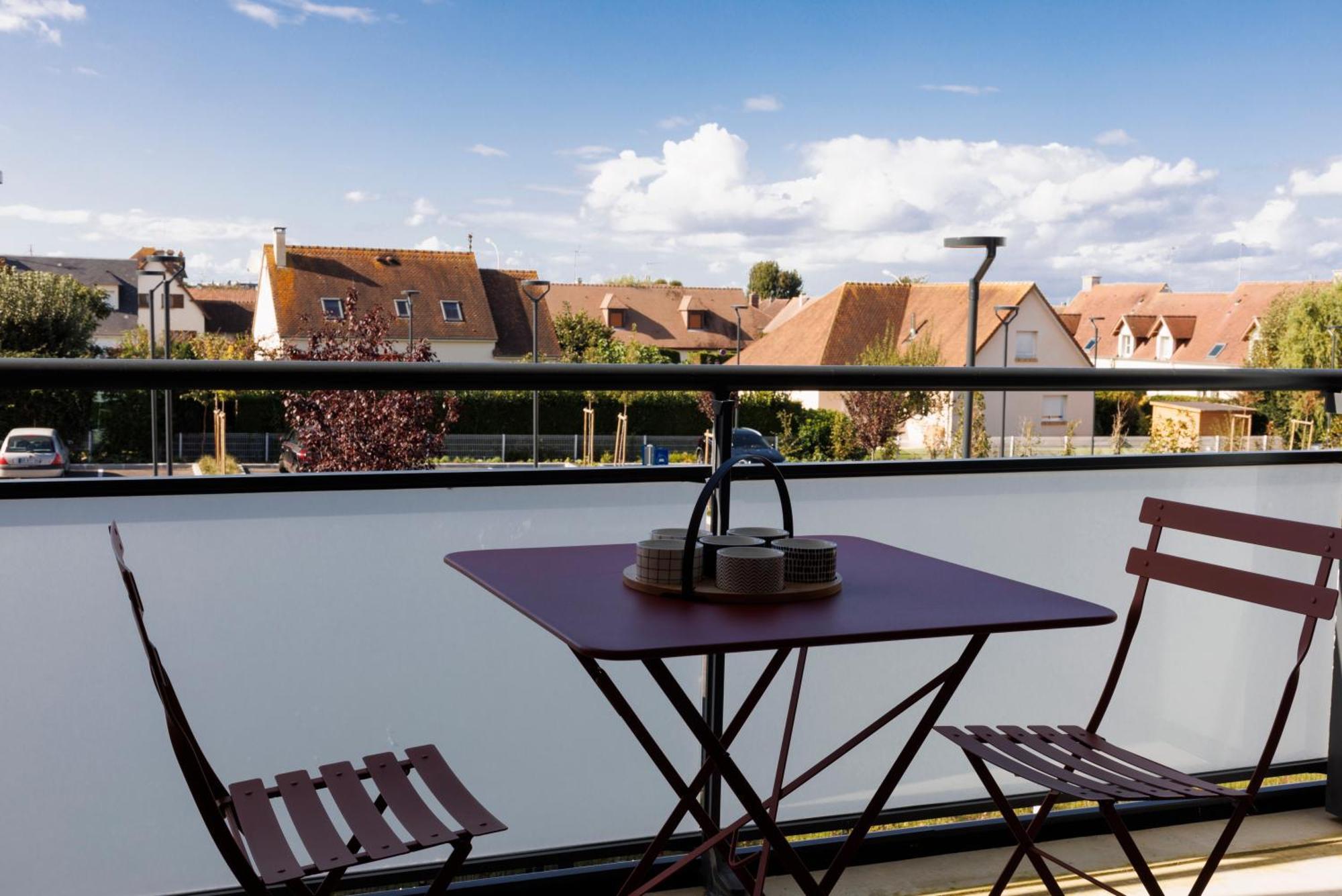 Les Boreales - Appart'Hotel & Restaurant Villers-sur-Mer Eksteriør bilde