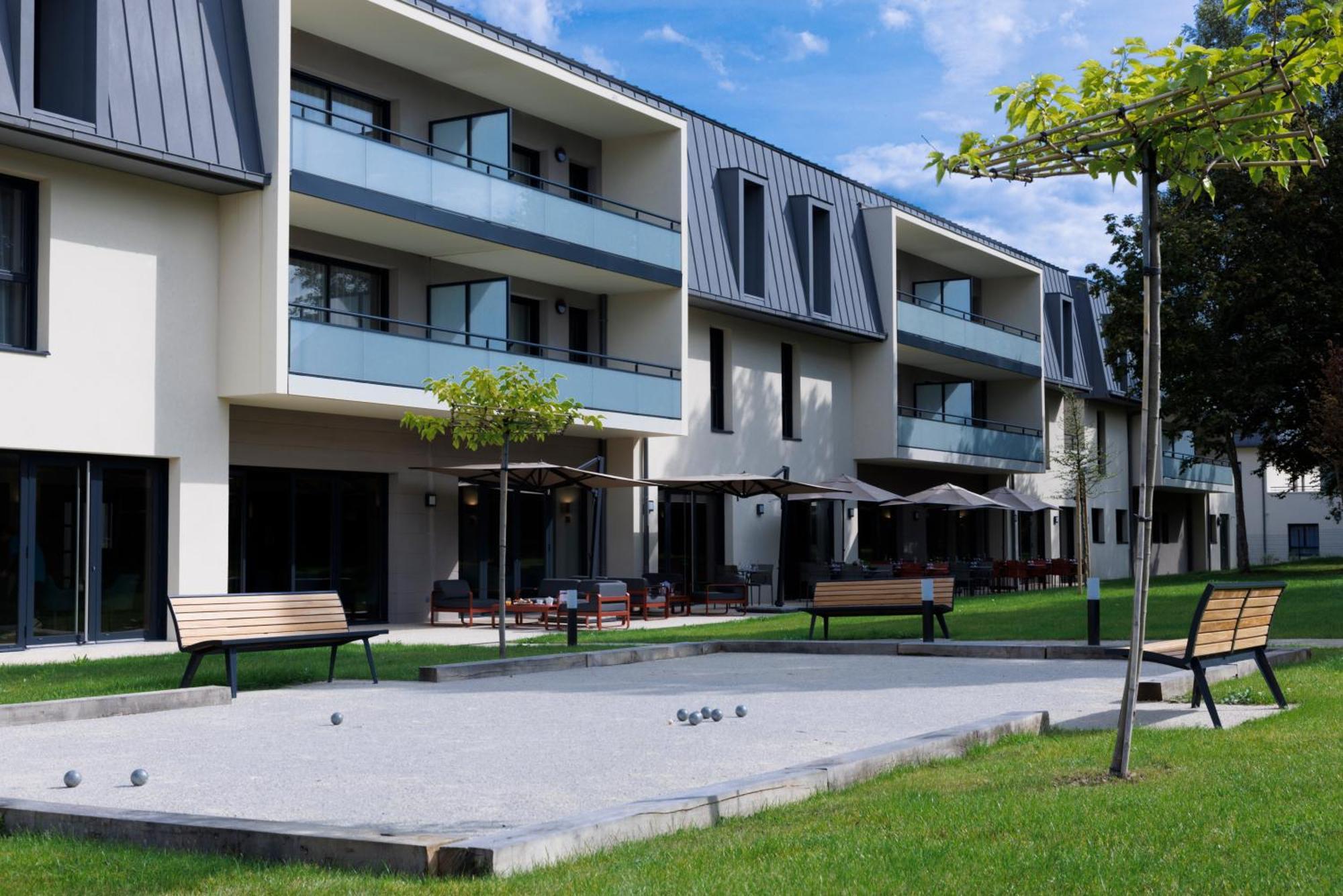 Les Boreales - Appart'Hotel & Restaurant Villers-sur-Mer Eksteriør bilde